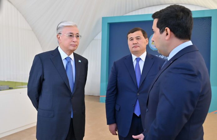 Президент жаңа жылу электр орталығына барды