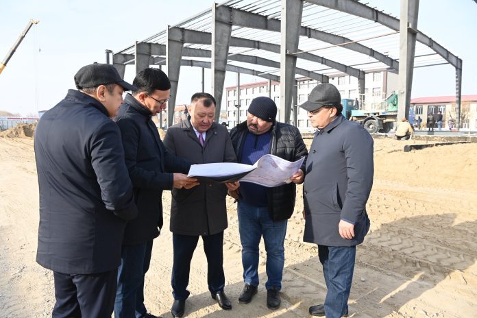 Құрылыс алаңдарындағы жұмыс барысы тексерілді